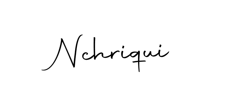 Design your own signature with our free online signature maker. With this signature software, you can create a handwritten (Autography-DOLnW) signature for name Nchriqui. Nchriqui signature style 10 images and pictures png