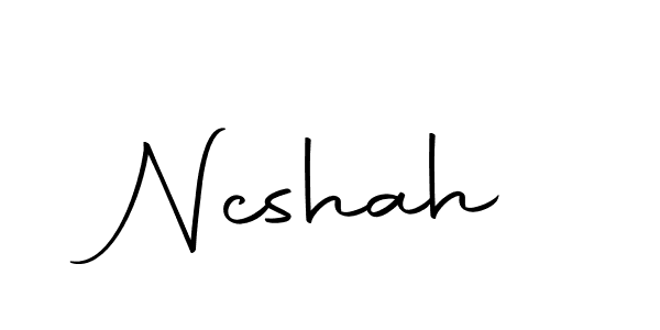 Ncshah stylish signature style. Best Handwritten Sign (Autography-DOLnW) for my name. Handwritten Signature Collection Ideas for my name Ncshah. Ncshah signature style 10 images and pictures png