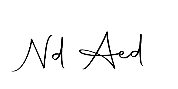 Similarly Autography-DOLnW is the best handwritten signature design. Signature creator online .You can use it as an online autograph creator for name Nd Aed. Nd Aed signature style 10 images and pictures png