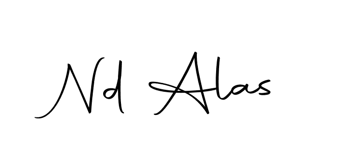 Design your own signature with our free online signature maker. With this signature software, you can create a handwritten (Autography-DOLnW) signature for name Nd Alas. Nd Alas signature style 10 images and pictures png