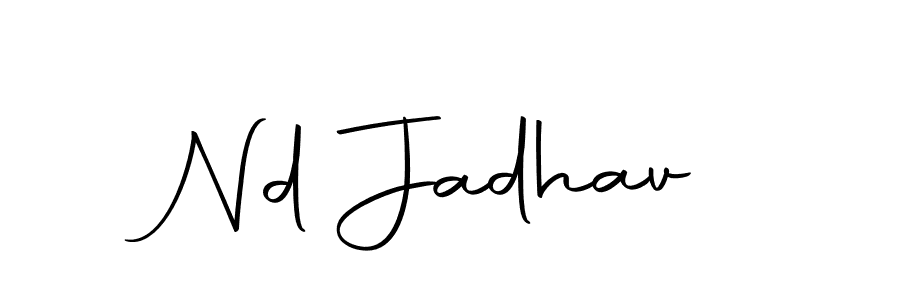 Make a beautiful signature design for name Nd Jadhav. Use this online signature maker to create a handwritten signature for free. Nd Jadhav signature style 10 images and pictures png