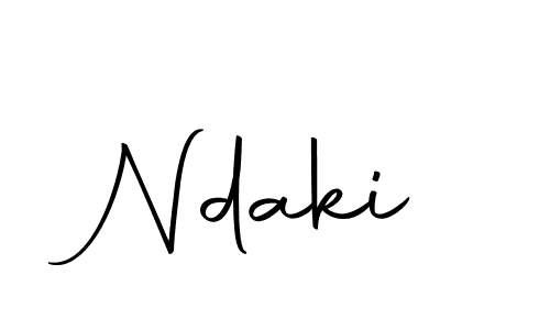 You can use this online signature creator to create a handwritten signature for the name Ndaki. This is the best online autograph maker. Ndaki signature style 10 images and pictures png