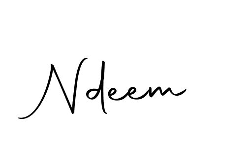 Also we have Ndeem name is the best signature style. Create professional handwritten signature collection using Autography-DOLnW autograph style. Ndeem signature style 10 images and pictures png