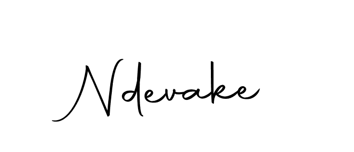 Make a beautiful signature design for name Ndevake. With this signature (Autography-DOLnW) style, you can create a handwritten signature for free. Ndevake signature style 10 images and pictures png