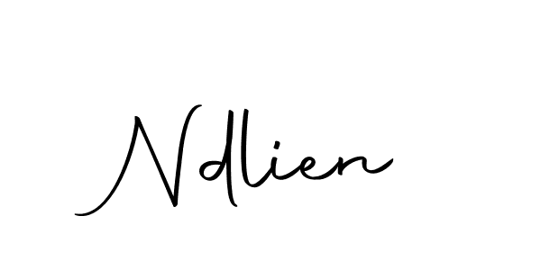 Make a beautiful signature design for name Ndlien. With this signature (Autography-DOLnW) style, you can create a handwritten signature for free. Ndlien signature style 10 images and pictures png