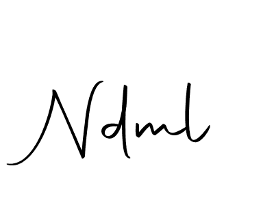 Make a beautiful signature design for name Ndml. Use this online signature maker to create a handwritten signature for free. Ndml signature style 10 images and pictures png