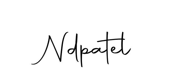 Make a beautiful signature design for name Ndpatel. With this signature (Autography-DOLnW) style, you can create a handwritten signature for free. Ndpatel signature style 10 images and pictures png