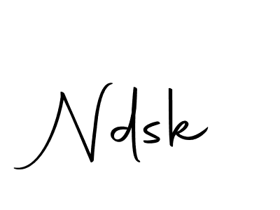 How to make Ndsk signature? Autography-DOLnW is a professional autograph style. Create handwritten signature for Ndsk name. Ndsk signature style 10 images and pictures png