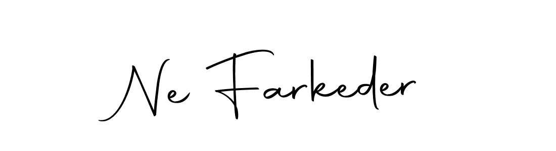 How to make Ne Farkeder name signature. Use Autography-DOLnW style for creating short signs online. This is the latest handwritten sign. Ne Farkeder signature style 10 images and pictures png