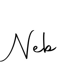 Similarly Autography-DOLnW is the best handwritten signature design. Signature creator online .You can use it as an online autograph creator for name Neb. Neb signature style 10 images and pictures png