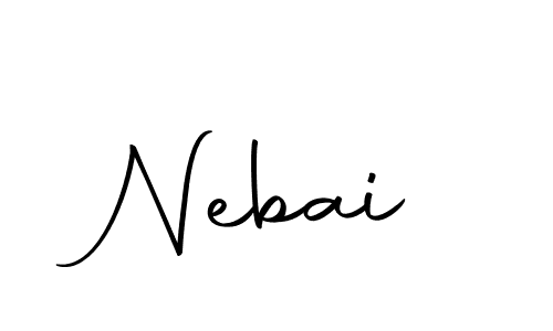 The best way (Autography-DOLnW) to make a short signature is to pick only two or three words in your name. The name Nebai include a total of six letters. For converting this name. Nebai signature style 10 images and pictures png