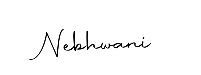 Here are the top 10 professional signature styles for the name Nebhwani. These are the best autograph styles you can use for your name. Nebhwani signature style 10 images and pictures png