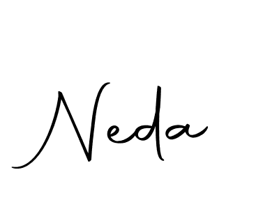 Design your own signature with our free online signature maker. With this signature software, you can create a handwritten (Autography-DOLnW) signature for name Neda. Neda signature style 10 images and pictures png