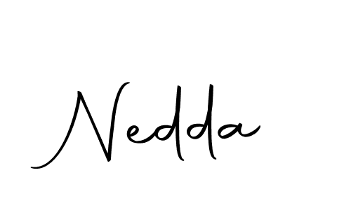 Design your own signature with our free online signature maker. With this signature software, you can create a handwritten (Autography-DOLnW) signature for name Nedda. Nedda signature style 10 images and pictures png