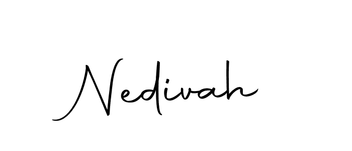 The best way (Autography-DOLnW) to make a short signature is to pick only two or three words in your name. The name Nedivah include a total of six letters. For converting this name. Nedivah signature style 10 images and pictures png