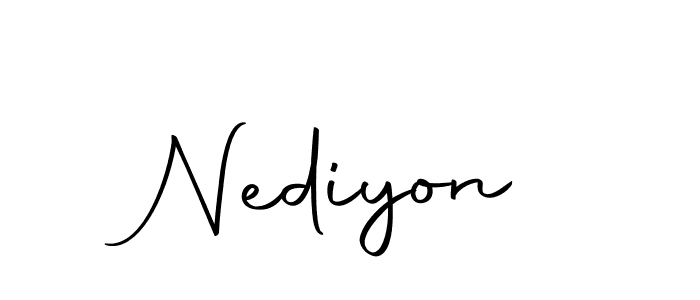 How to make Nediyon name signature. Use Autography-DOLnW style for creating short signs online. This is the latest handwritten sign. Nediyon signature style 10 images and pictures png