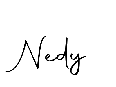 Create a beautiful signature design for name Nedy. With this signature (Autography-DOLnW) fonts, you can make a handwritten signature for free. Nedy signature style 10 images and pictures png