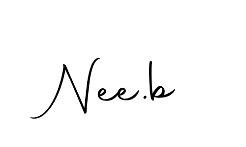 Create a beautiful signature design for name Nee.b. With this signature (Autography-DOLnW) fonts, you can make a handwritten signature for free. Nee.b signature style 10 images and pictures png