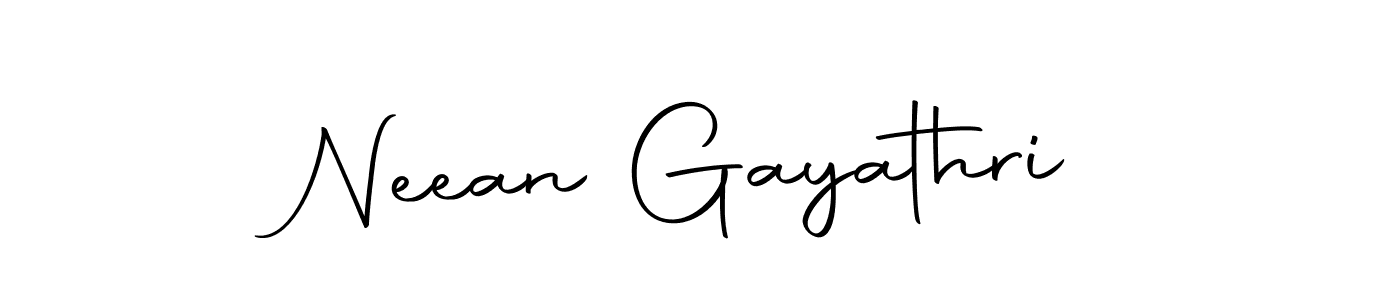 Make a beautiful signature design for name Neean Gayathri. Use this online signature maker to create a handwritten signature for free. Neean Gayathri signature style 10 images and pictures png