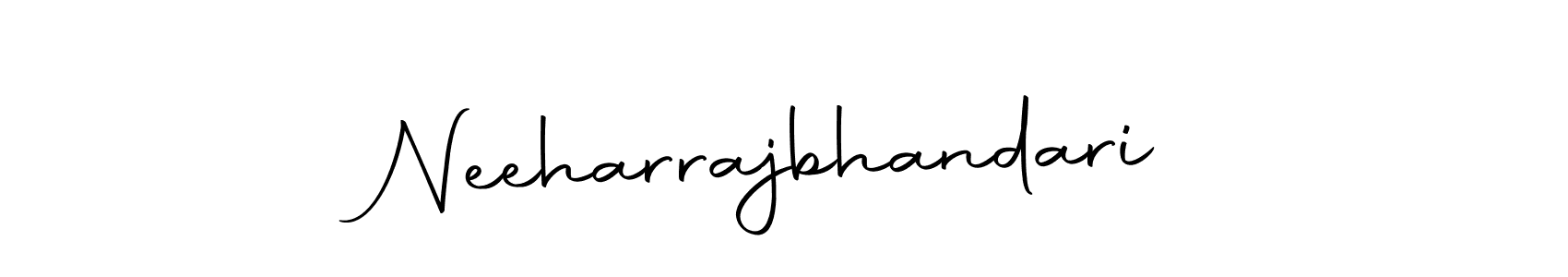 It looks lik you need a new signature style for name Neeharrajbhandari. Design unique handwritten (Autography-DOLnW) signature with our free signature maker in just a few clicks. Neeharrajbhandari signature style 10 images and pictures png