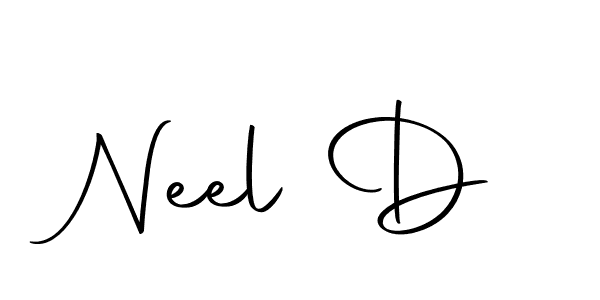 Design your own signature with our free online signature maker. With this signature software, you can create a handwritten (Autography-DOLnW) signature for name Neel D. Neel D signature style 10 images and pictures png