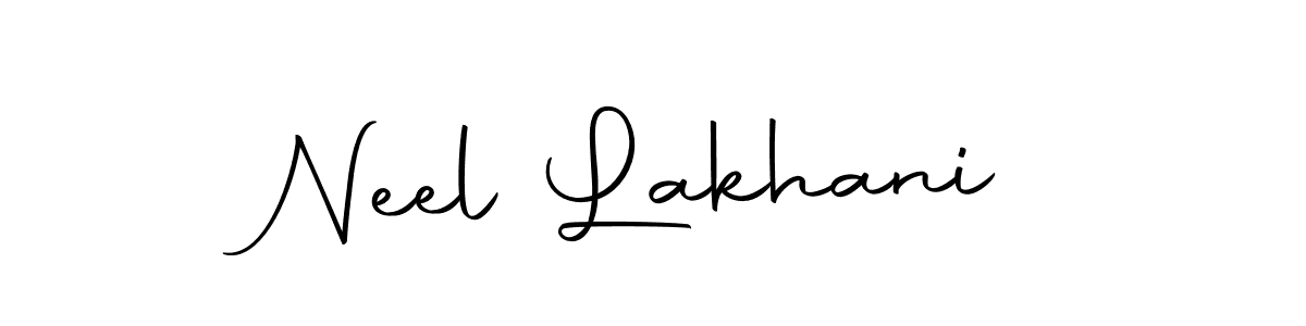 Design your own signature with our free online signature maker. With this signature software, you can create a handwritten (Autography-DOLnW) signature for name Neel Lakhani. Neel Lakhani signature style 10 images and pictures png