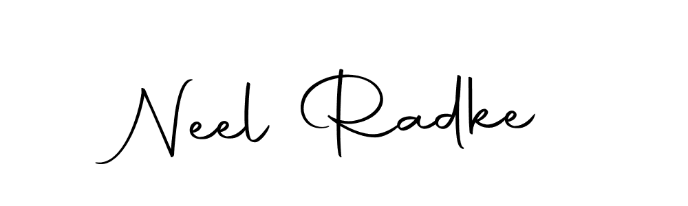 Use a signature maker to create a handwritten signature online. With this signature software, you can design (Autography-DOLnW) your own signature for name Neel Radke. Neel Radke signature style 10 images and pictures png