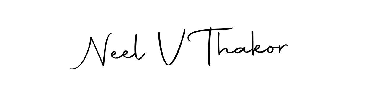 How to make Neel V Thakor signature? Autography-DOLnW is a professional autograph style. Create handwritten signature for Neel V Thakor name. Neel V Thakor signature style 10 images and pictures png