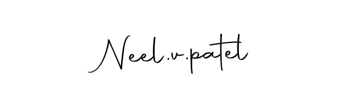 Also we have Neel.v.patel name is the best signature style. Create professional handwritten signature collection using Autography-DOLnW autograph style. Neel.v.patel signature style 10 images and pictures png
