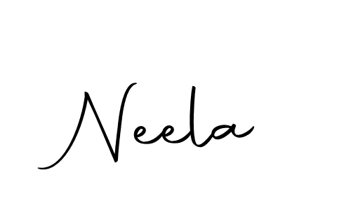 Use a signature maker to create a handwritten signature online. With this signature software, you can design (Autography-DOLnW) your own signature for name Neela. Neela signature style 10 images and pictures png