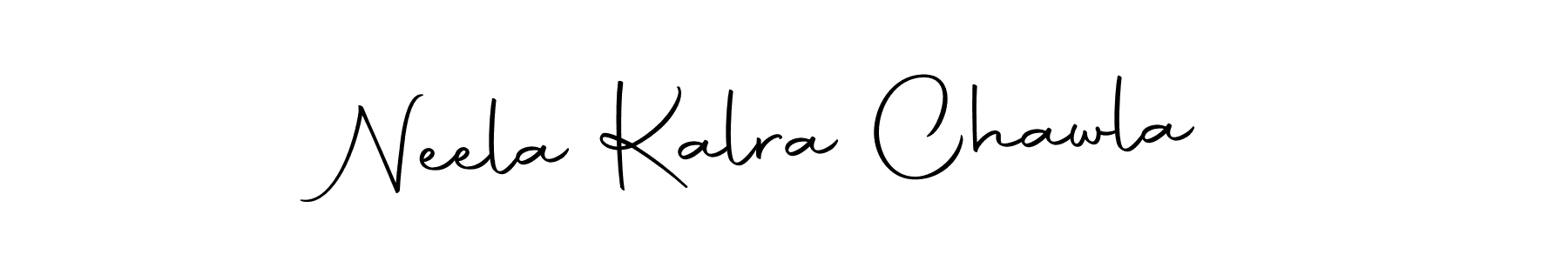 It looks lik you need a new signature style for name Neela Kalra Chawla. Design unique handwritten (Autography-DOLnW) signature with our free signature maker in just a few clicks. Neela Kalra Chawla signature style 10 images and pictures png