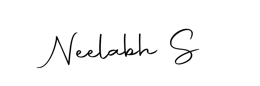 The best way (Autography-DOLnW) to make a short signature is to pick only two or three words in your name. The name Neelabh S include a total of six letters. For converting this name. Neelabh S signature style 10 images and pictures png