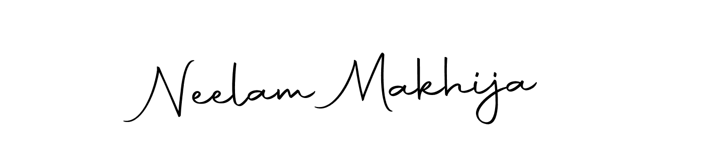 Neelam Makhija stylish signature style. Best Handwritten Sign (Autography-DOLnW) for my name. Handwritten Signature Collection Ideas for my name Neelam Makhija. Neelam Makhija signature style 10 images and pictures png