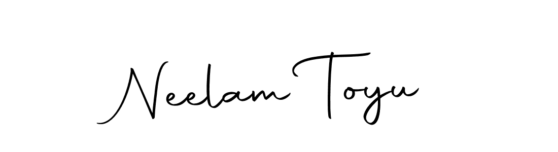 Use a signature maker to create a handwritten signature online. With this signature software, you can design (Autography-DOLnW) your own signature for name Neelam Toyu. Neelam Toyu signature style 10 images and pictures png