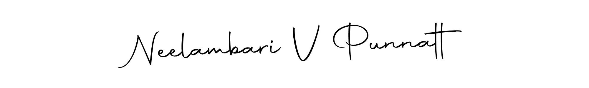 You can use this online signature creator to create a handwritten signature for the name Neelambari V Punnatt. This is the best online autograph maker. Neelambari V Punnatt signature style 10 images and pictures png