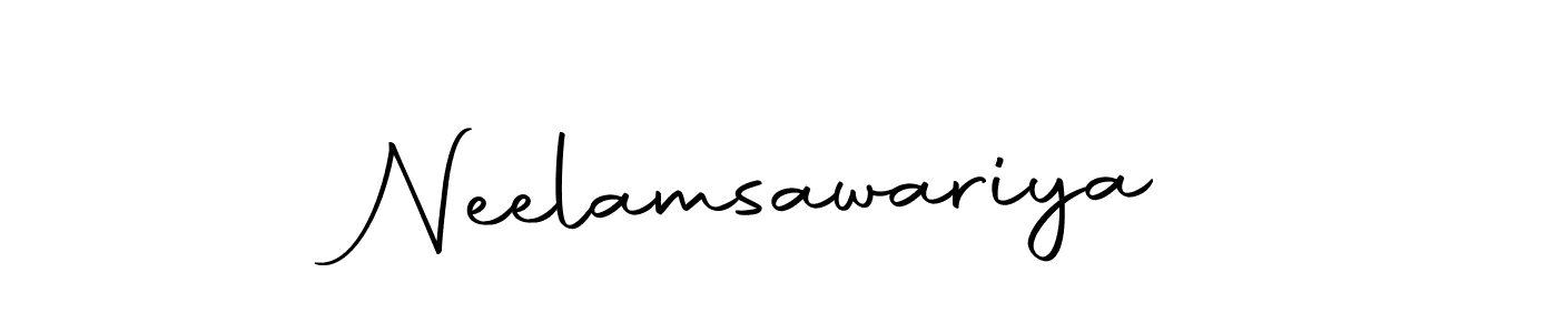 Design your own signature with our free online signature maker. With this signature software, you can create a handwritten (Autography-DOLnW) signature for name Neelamsawariya. Neelamsawariya signature style 10 images and pictures png