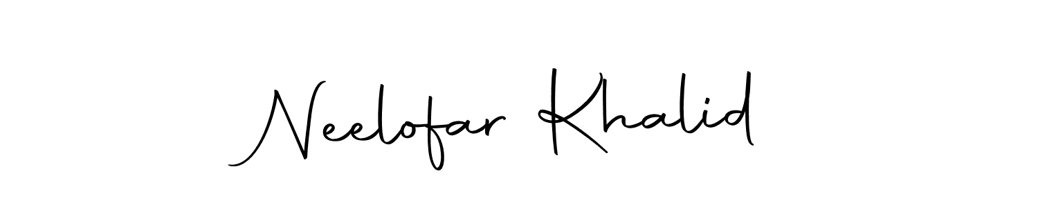 Here are the top 10 professional signature styles for the name Neelofar Khalid. These are the best autograph styles you can use for your name. Neelofar Khalid signature style 10 images and pictures png