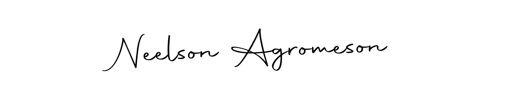 Use a signature maker to create a handwritten signature online. With this signature software, you can design (Autography-DOLnW) your own signature for name Neelson Agromeson. Neelson Agromeson signature style 10 images and pictures png