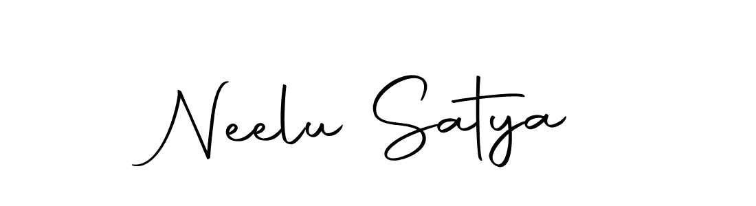 Similarly Autography-DOLnW is the best handwritten signature design. Signature creator online .You can use it as an online autograph creator for name Neelu Satya. Neelu Satya signature style 10 images and pictures png