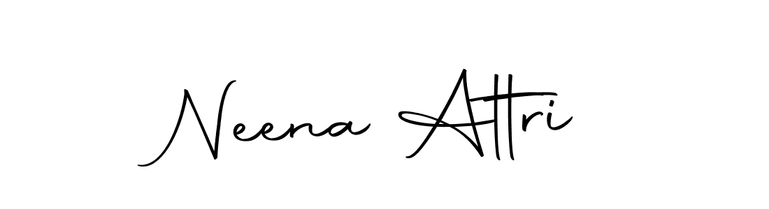 Create a beautiful signature design for name Neena Attri. With this signature (Autography-DOLnW) fonts, you can make a handwritten signature for free. Neena Attri signature style 10 images and pictures png
