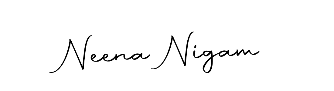 if you are searching for the best signature style for your name Neena Nigam. so please give up your signature search. here we have designed multiple signature styles  using Autography-DOLnW. Neena Nigam signature style 10 images and pictures png