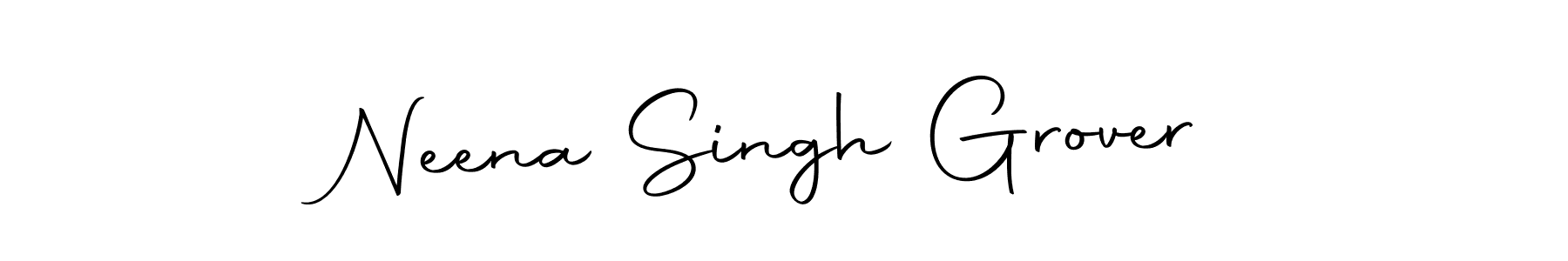 Design your own signature with our free online signature maker. With this signature software, you can create a handwritten (Autography-DOLnW) signature for name Neena Singh Grover. Neena Singh Grover signature style 10 images and pictures png