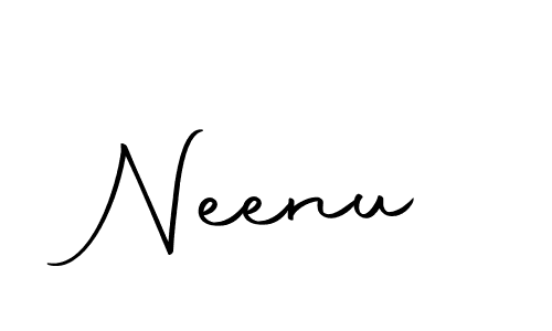 Design your own signature with our free online signature maker. With this signature software, you can create a handwritten (Autography-DOLnW) signature for name Neenu. Neenu signature style 10 images and pictures png