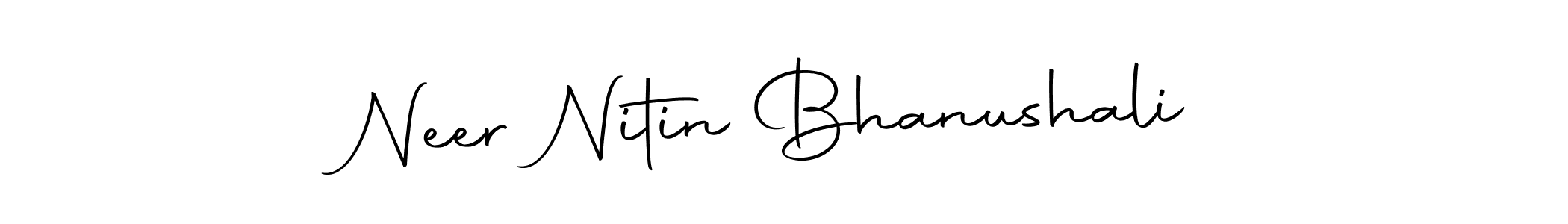 How to make Neer Nitin Bhanushali signature? Autography-DOLnW is a professional autograph style. Create handwritten signature for Neer Nitin Bhanushali name. Neer Nitin Bhanushali signature style 10 images and pictures png