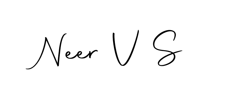Design your own signature with our free online signature maker. With this signature software, you can create a handwritten (Autography-DOLnW) signature for name Neer V S. Neer V S signature style 10 images and pictures png
