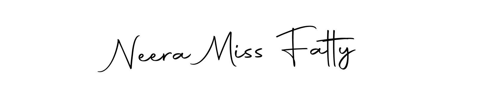 You can use this online signature creator to create a handwritten signature for the name Neera Miss Fatty. This is the best online autograph maker. Neera Miss Fatty signature style 10 images and pictures png