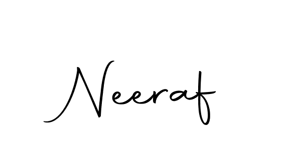 Also we have Neeraf name is the best signature style. Create professional handwritten signature collection using Autography-DOLnW autograph style. Neeraf signature style 10 images and pictures png