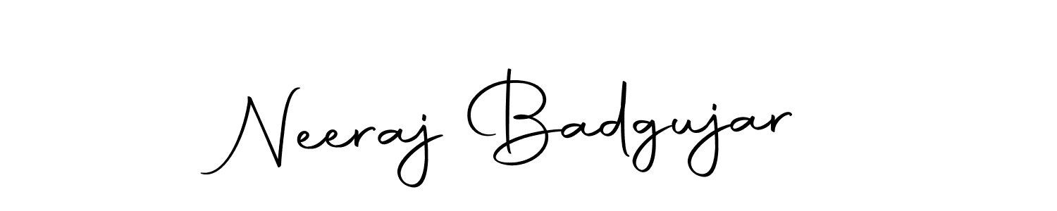 The best way (Autography-DOLnW) to make a short signature is to pick only two or three words in your name. The name Neeraj Badgujar include a total of six letters. For converting this name. Neeraj Badgujar signature style 10 images and pictures png
