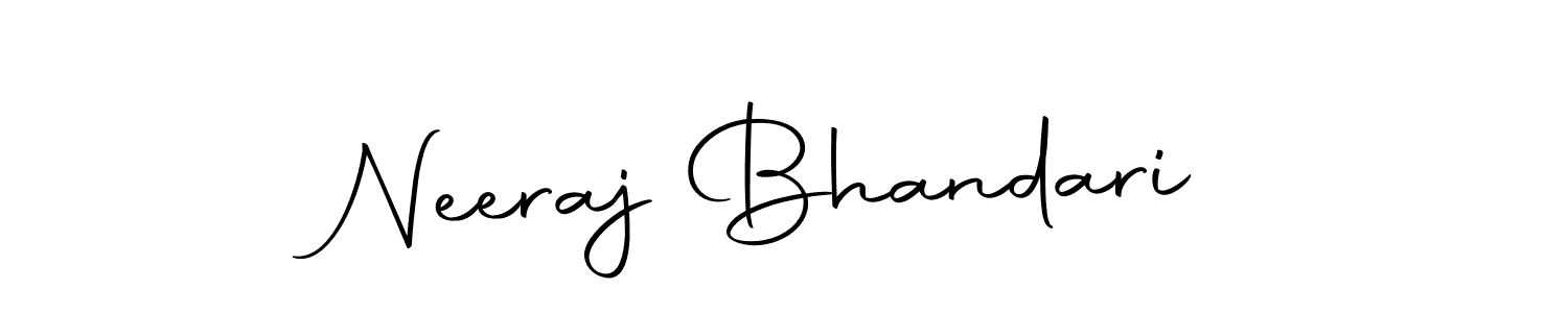 You can use this online signature creator to create a handwritten signature for the name Neeraj Bhandari. This is the best online autograph maker. Neeraj Bhandari signature style 10 images and pictures png