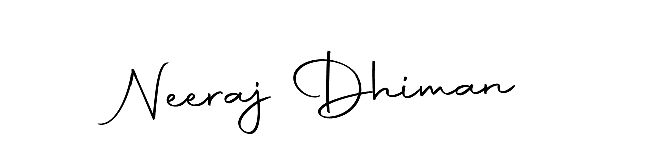 How to make Neeraj Dhiman signature? Autography-DOLnW is a professional autograph style. Create handwritten signature for Neeraj Dhiman name. Neeraj Dhiman signature style 10 images and pictures png